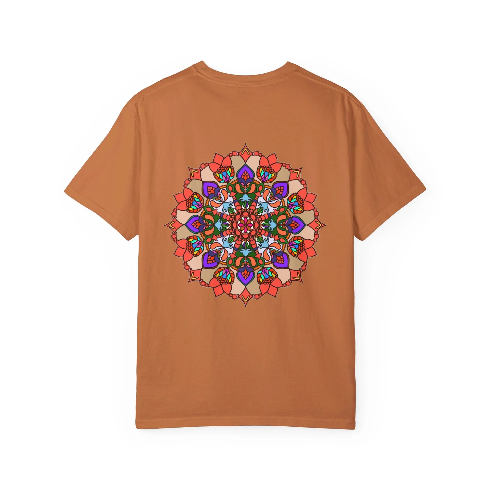 Handmade Mandala Design T-Shirt - 100% Cotton