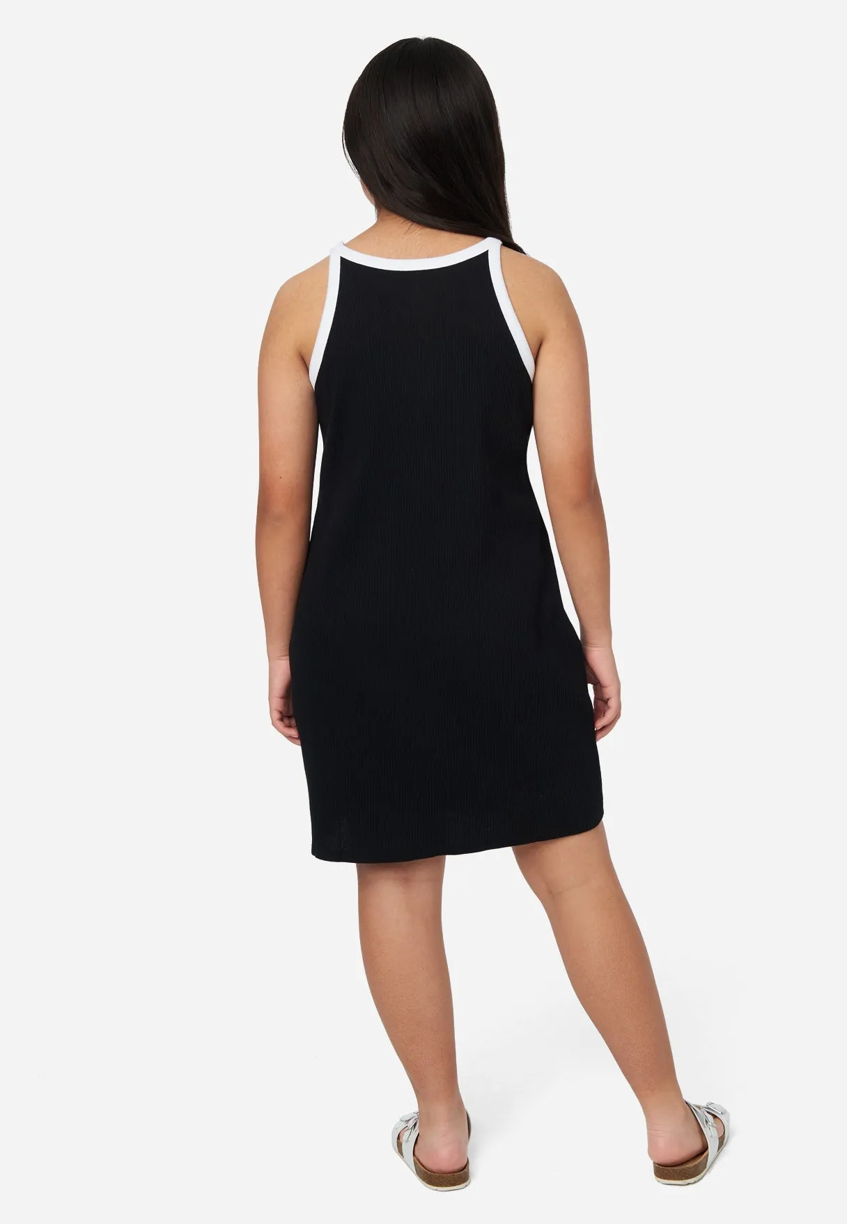 High Neck Rib Dress