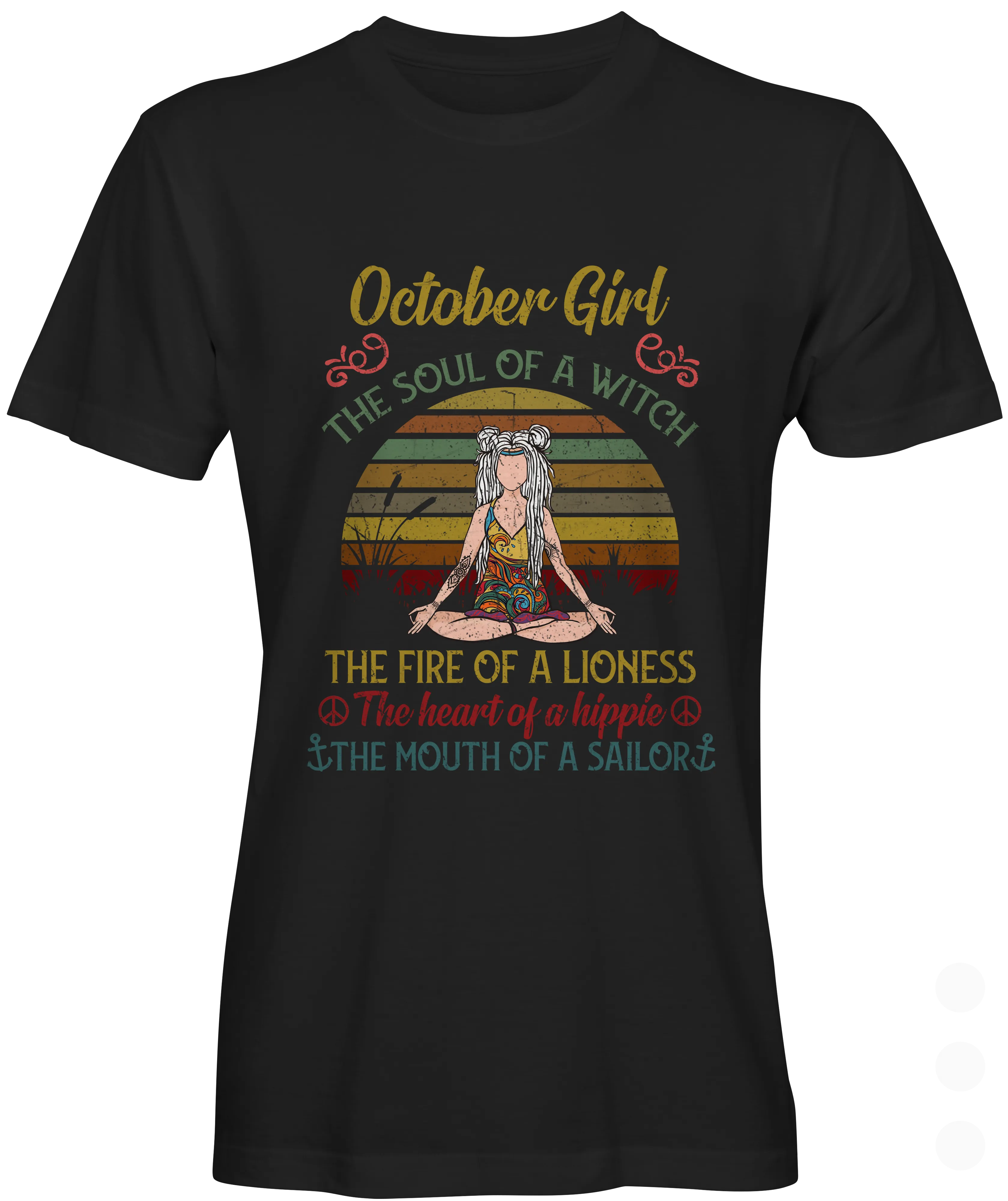 Hippie October Girl Graphic T-shirt