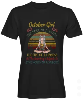 Hippie October Girl Graphic T-shirt