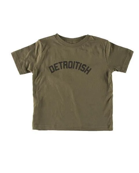 Ink Detroit Detroitish Toddler T-Shirt - Military Green