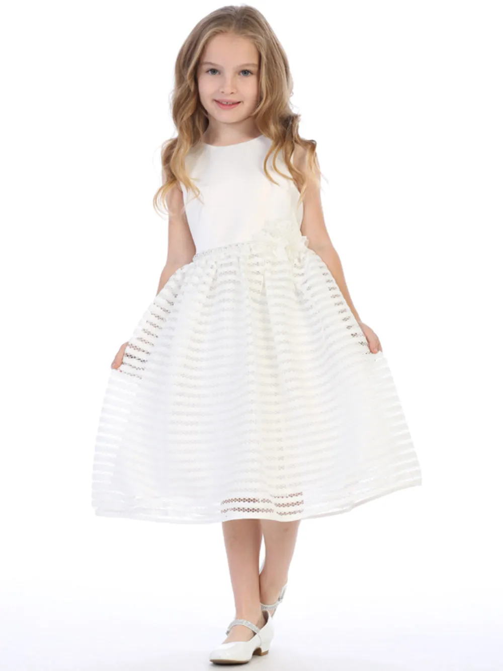 Ivory Flower Girl Dress w/ Bolero (11)