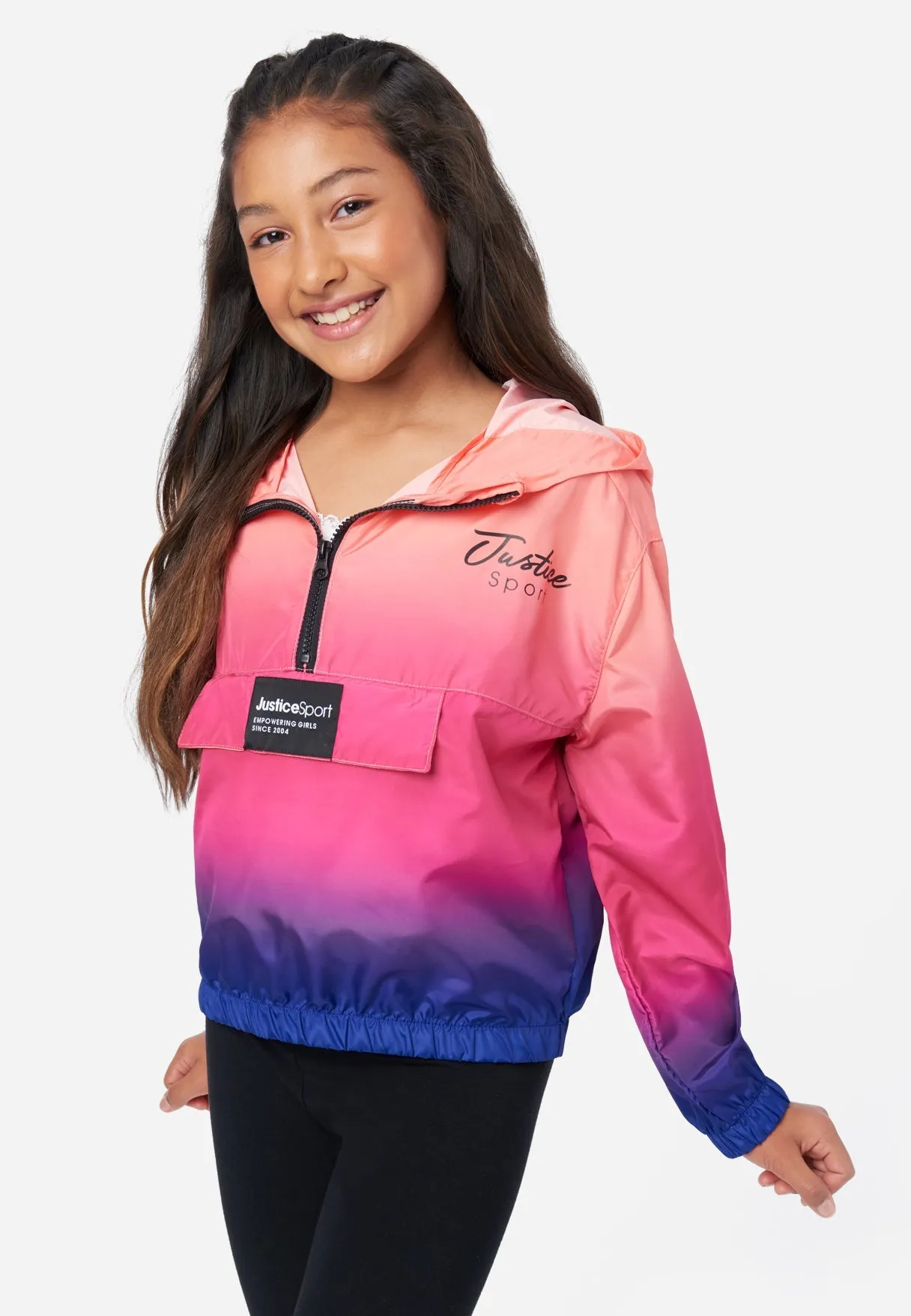 J Sport Hooded Packable Windbreaker