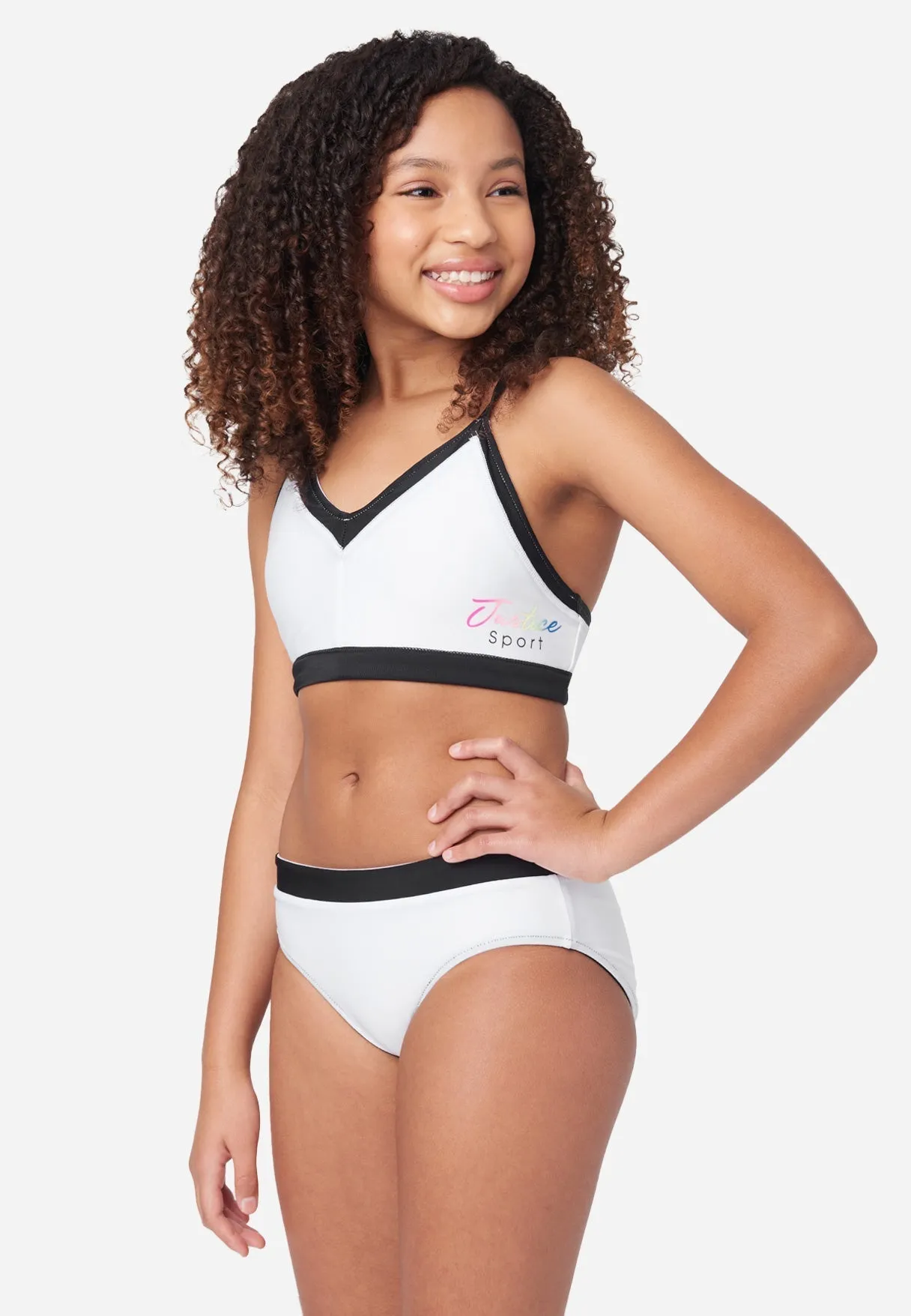 J Sport Reversible Color Block Bikini Swim Set