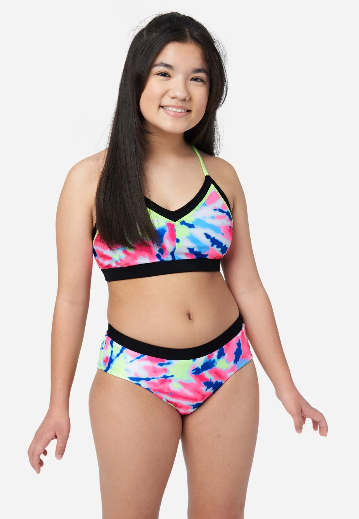 J Sport Reversible Color Block Bikini Swim Set