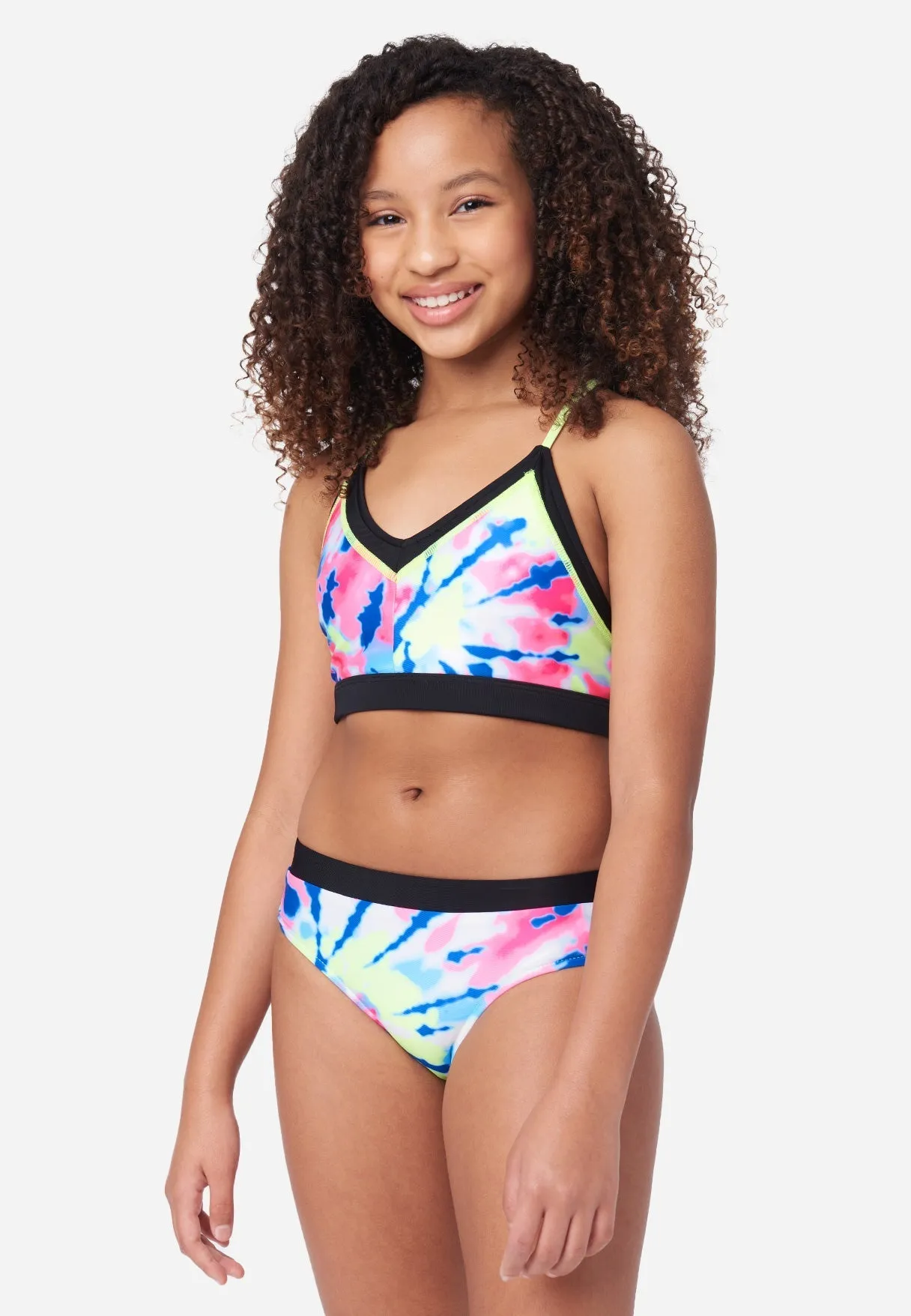 J Sport Reversible Color Block Bikini Swim Set