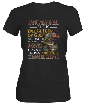 January Girl  Ladies T-shirt