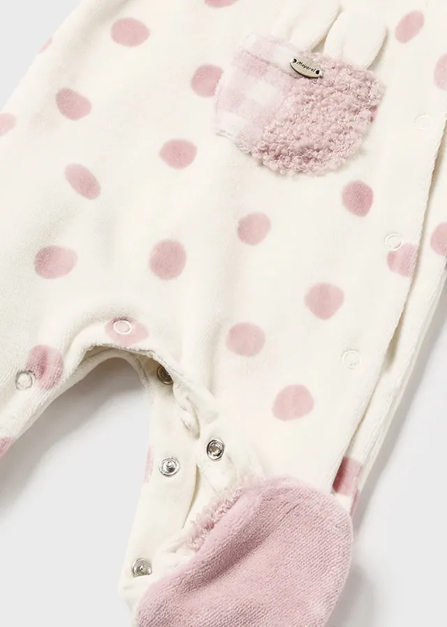 Mayoral Baby Girl Blush 2 Piece Sleepsuit Set