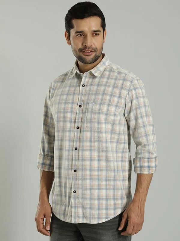 Men Checked Full Sleeve Cotton Shirt