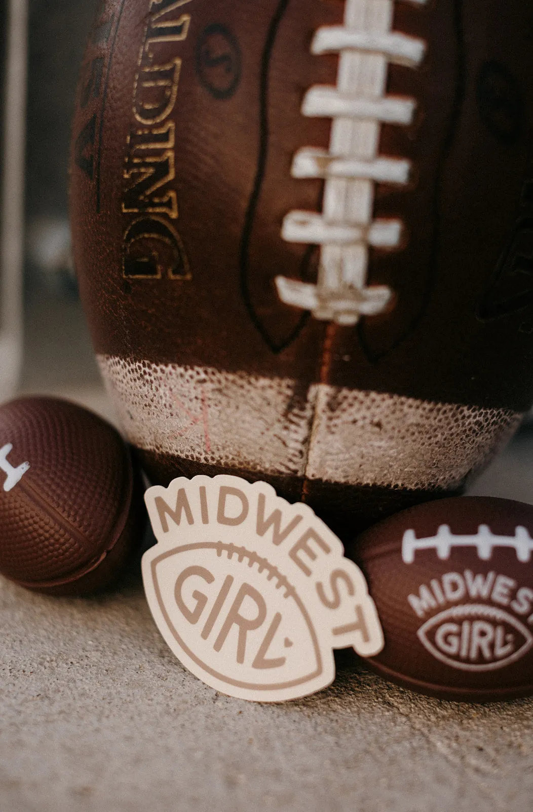 Midwest Girl Football Sticker