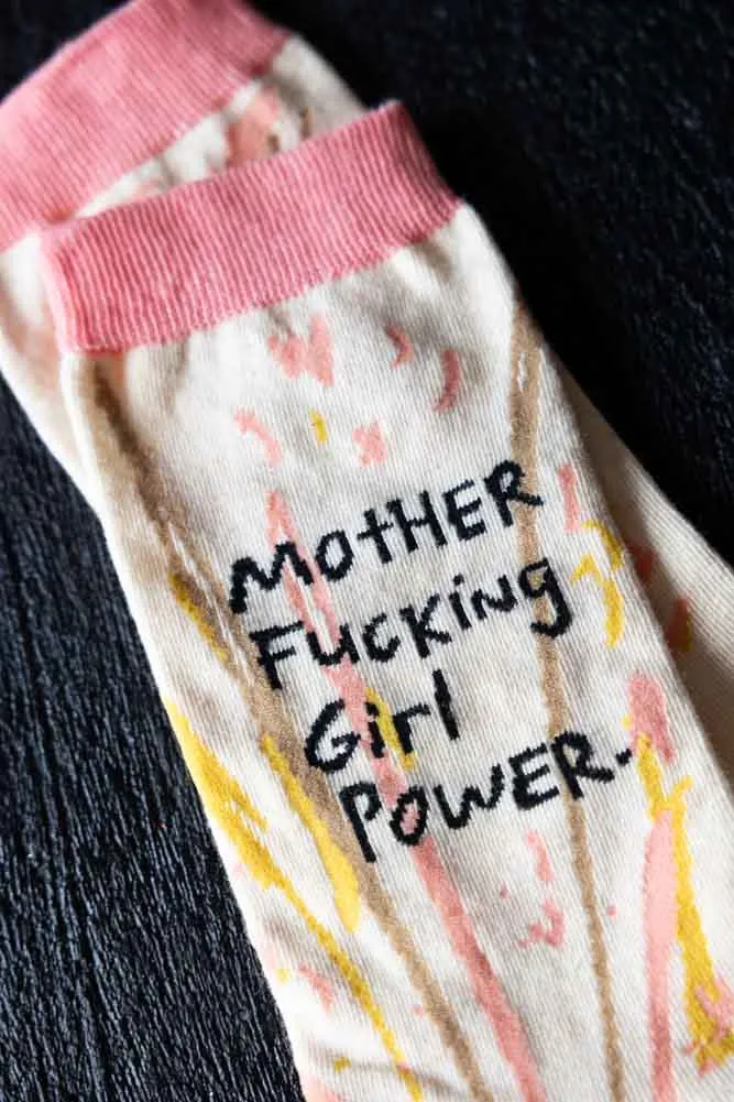 Mother Fucking Girl Power Womens Crew Socks