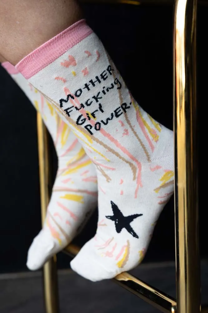 Mother Fucking Girl Power Womens Crew Socks