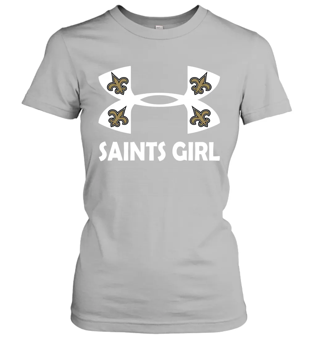 New Orleans Saints Girl Under Armour Football Short Sleeve