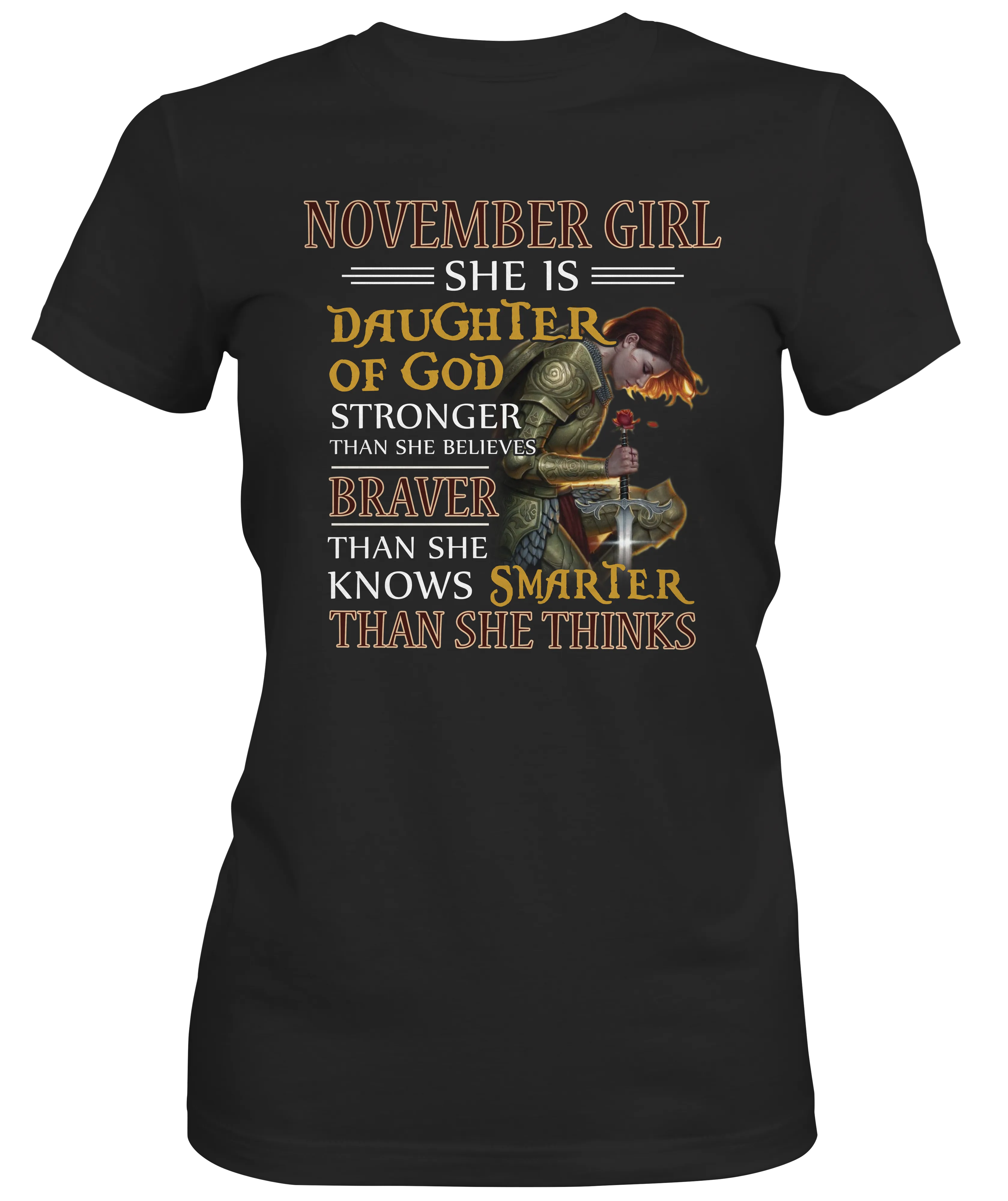 November Girl  Ladies T-shirt