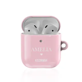 Pink Simple is More Airpod Case