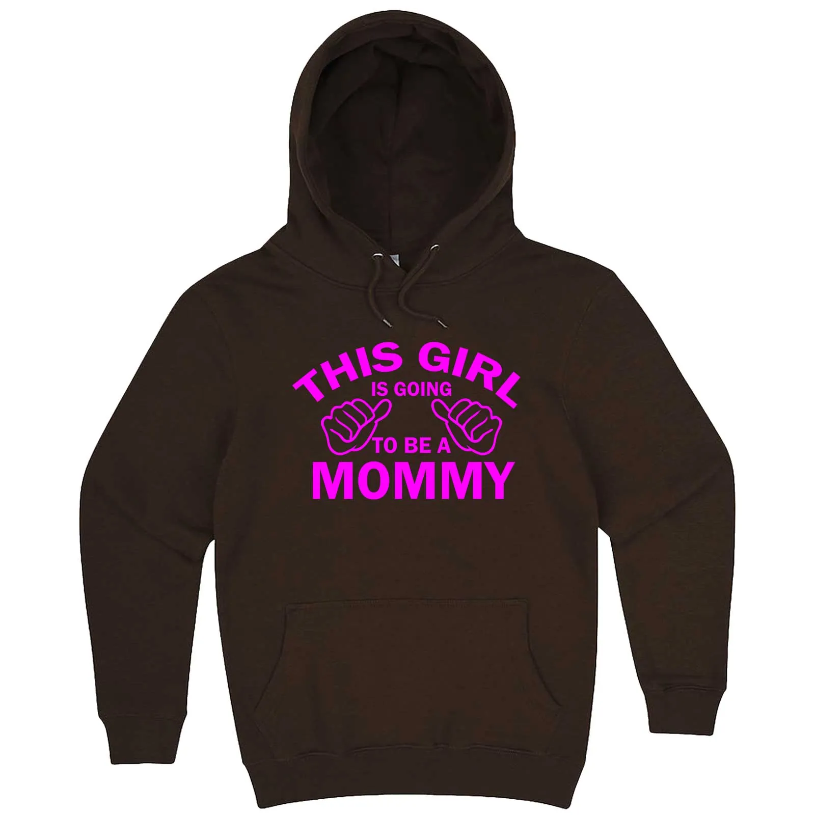 "This Girl is Going to Be a Mommy, Pink Text" hoodie