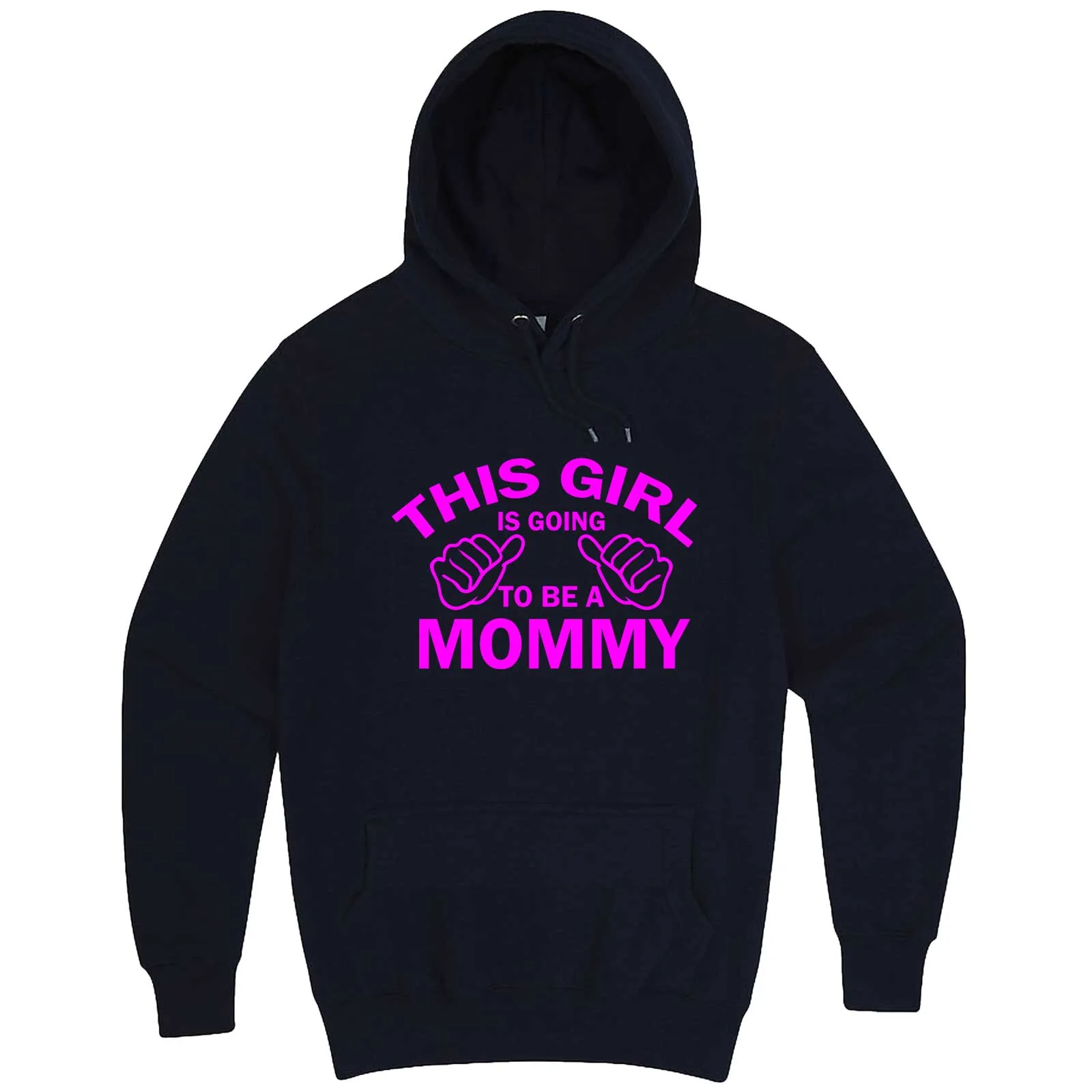 "This Girl is Going to Be a Mommy, Pink Text" hoodie