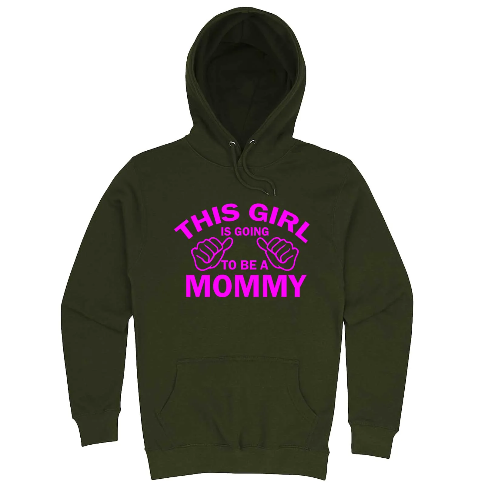 "This Girl is Going to Be a Mommy, Pink Text" hoodie