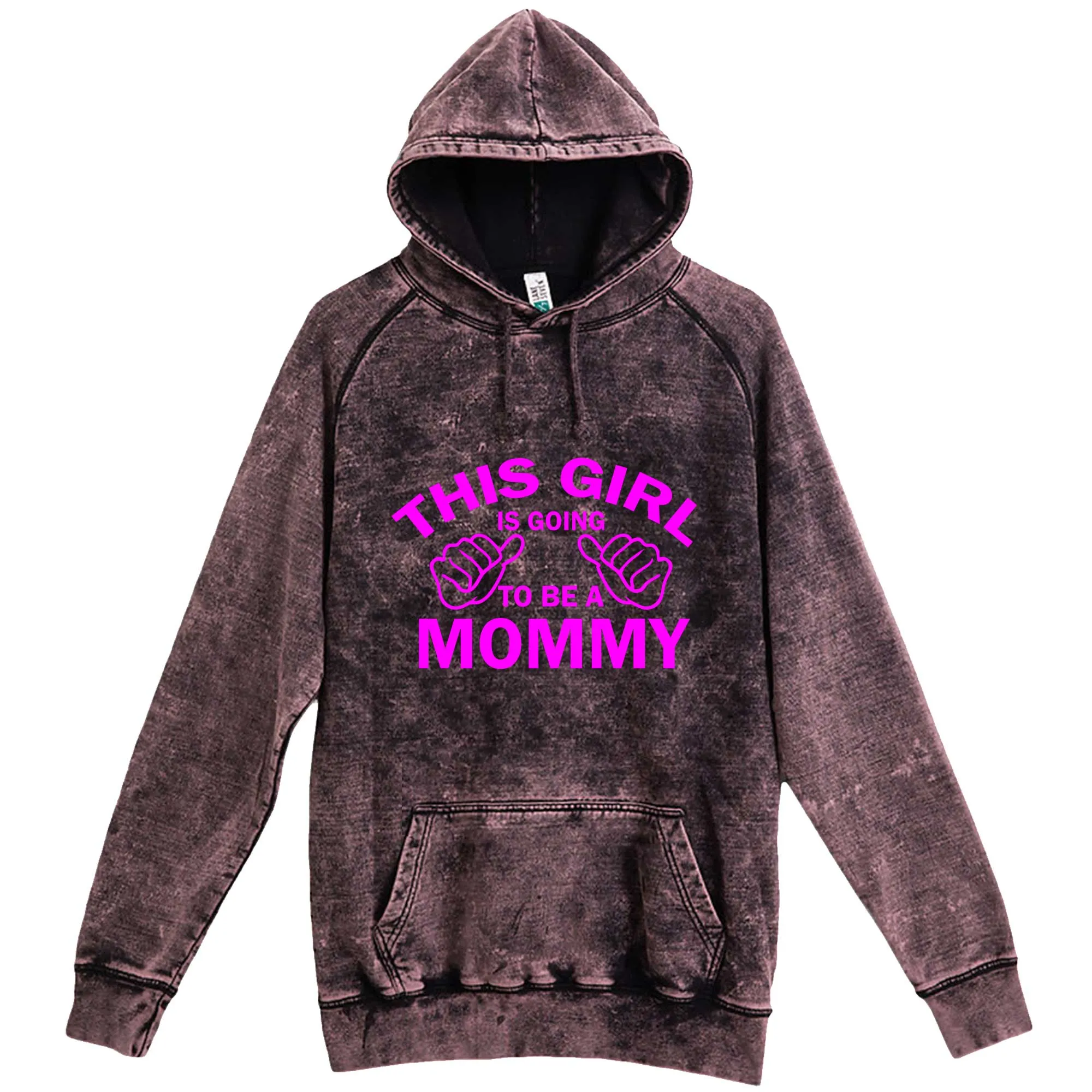 "This Girl is Going to Be a Mommy, Pink Text" hoodie