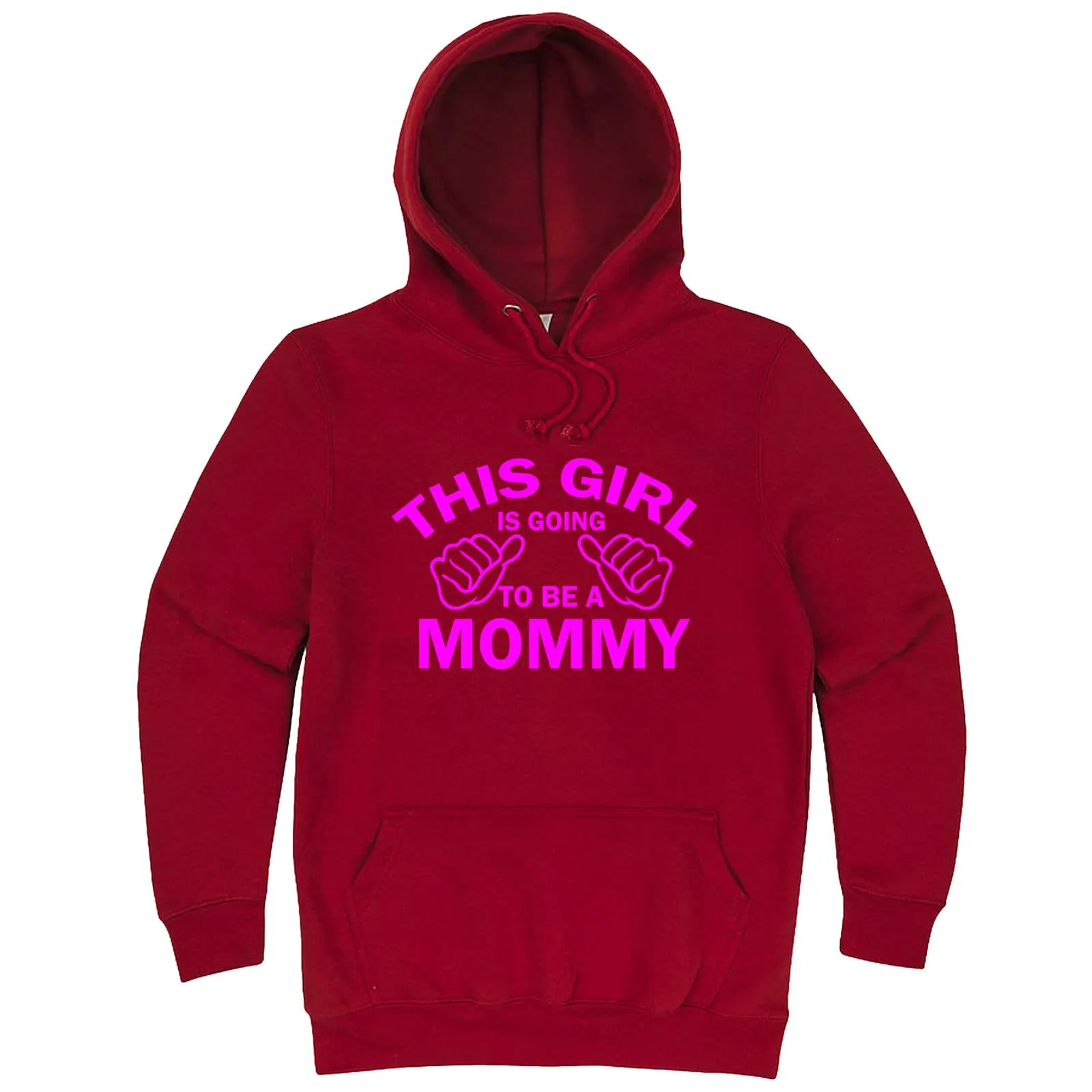 "This Girl is Going to Be a Mommy, Pink Text" hoodie