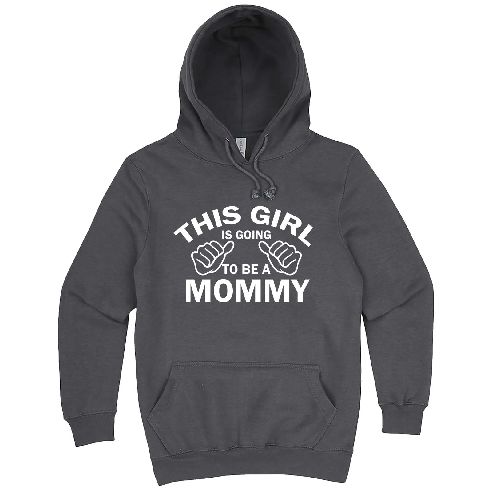 "This Girl is Going to Be a Mommy, White Text" hoodie