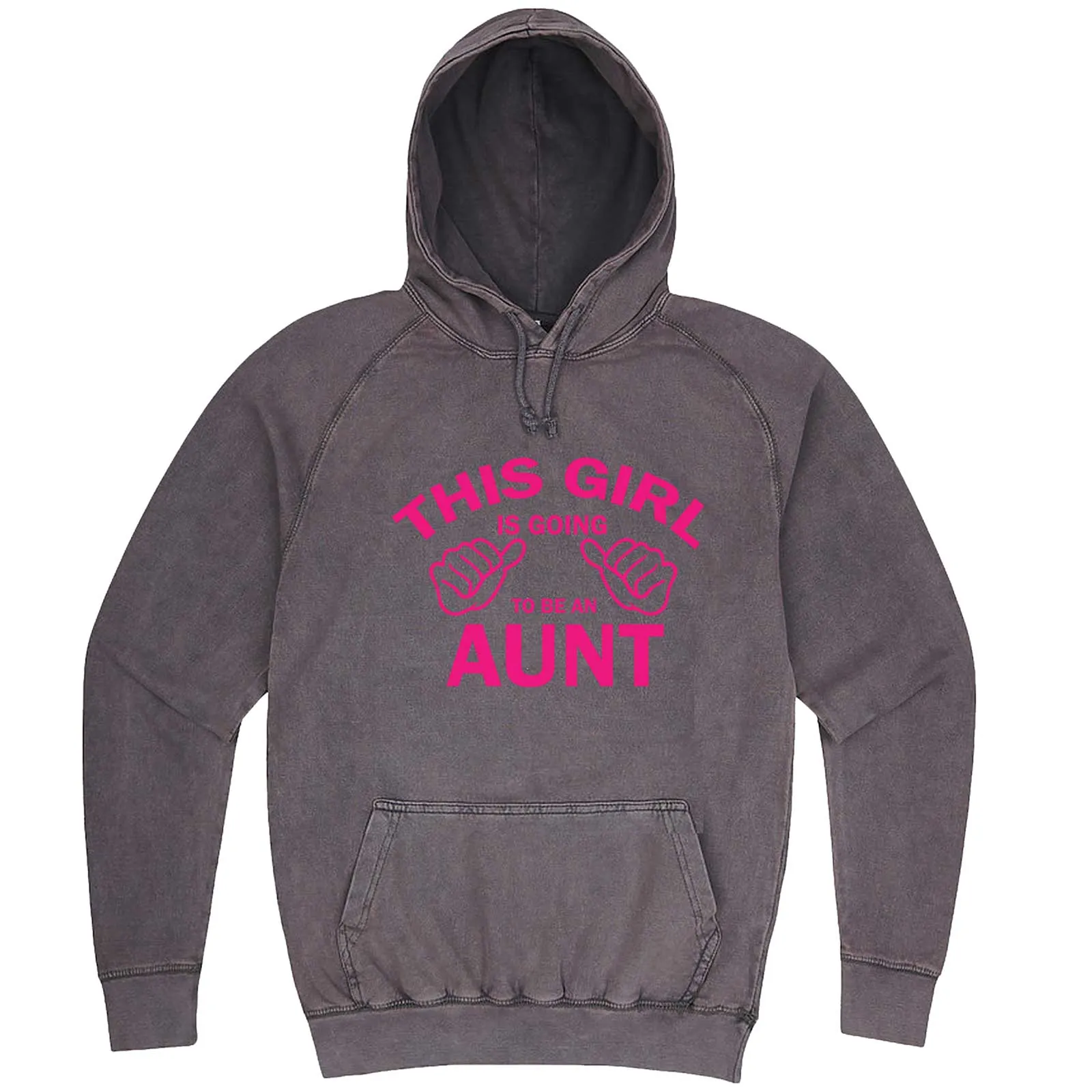 "This Girl is Going to Be an Aunt, Pink Text" hoodie