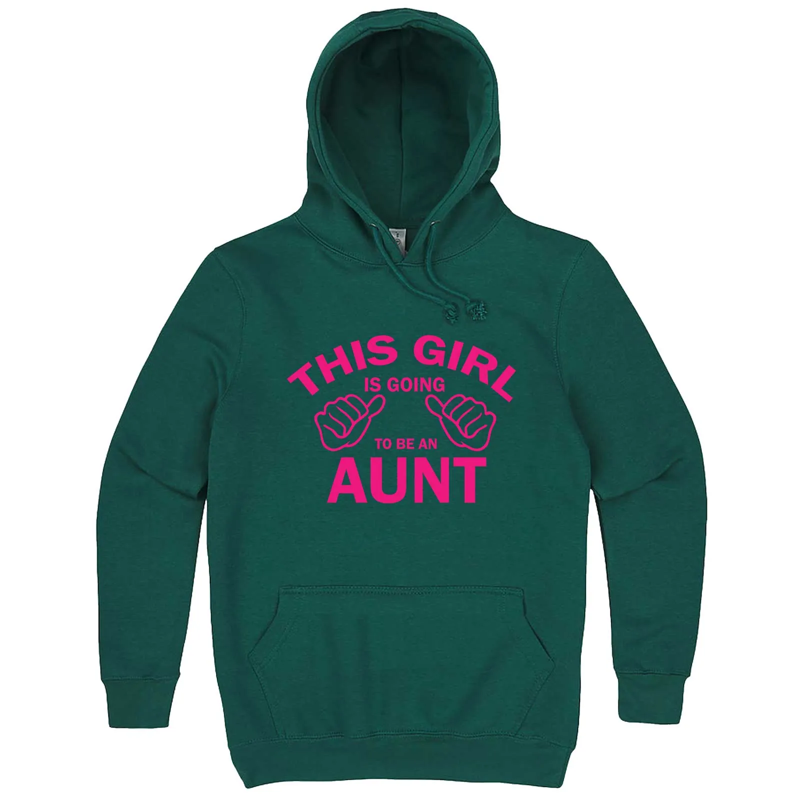 "This Girl is Going to Be an Aunt, Pink Text" hoodie