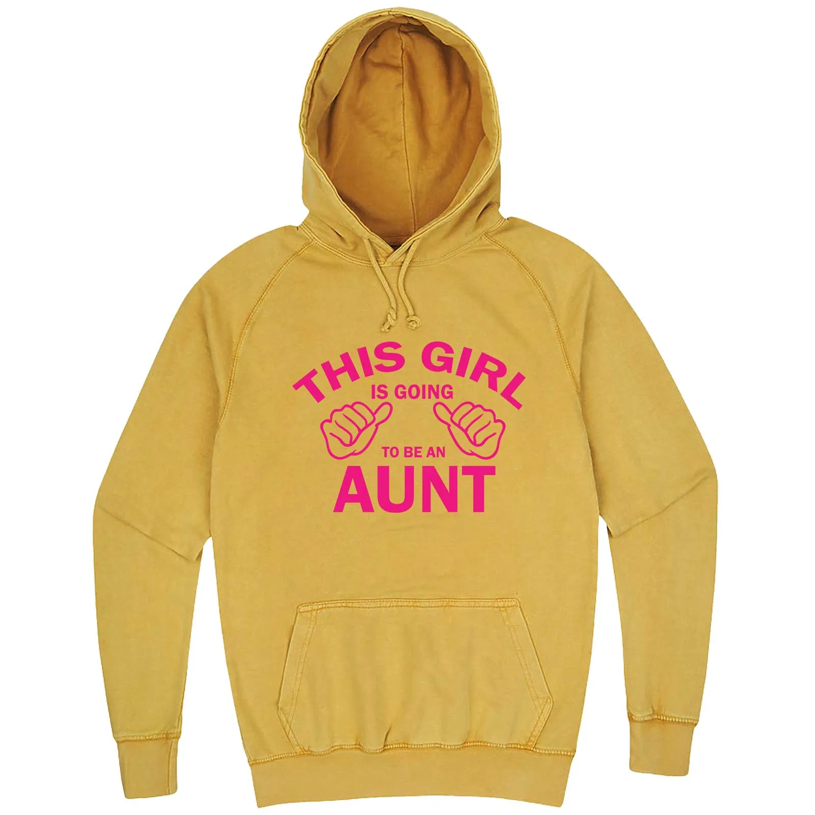 "This Girl is Going to Be an Aunt, Pink Text" hoodie