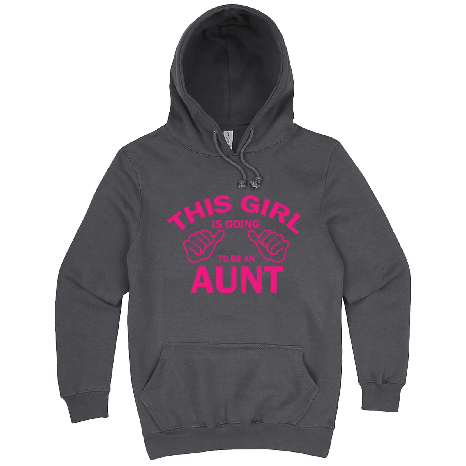 "This Girl is Going to Be an Aunt, Pink Text" hoodie