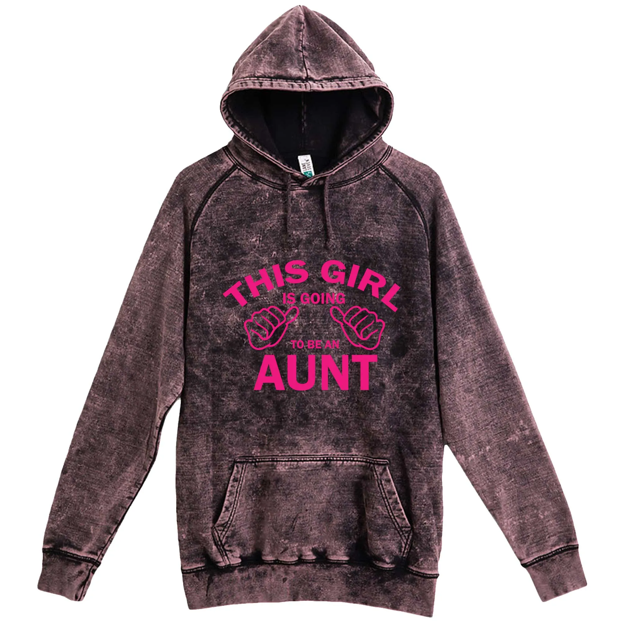 "This Girl is Going to Be an Aunt, Pink Text" hoodie