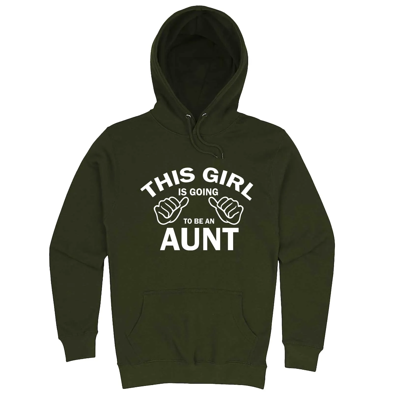 "This Girl is Going to Be an Aunt, White Text" hoodie