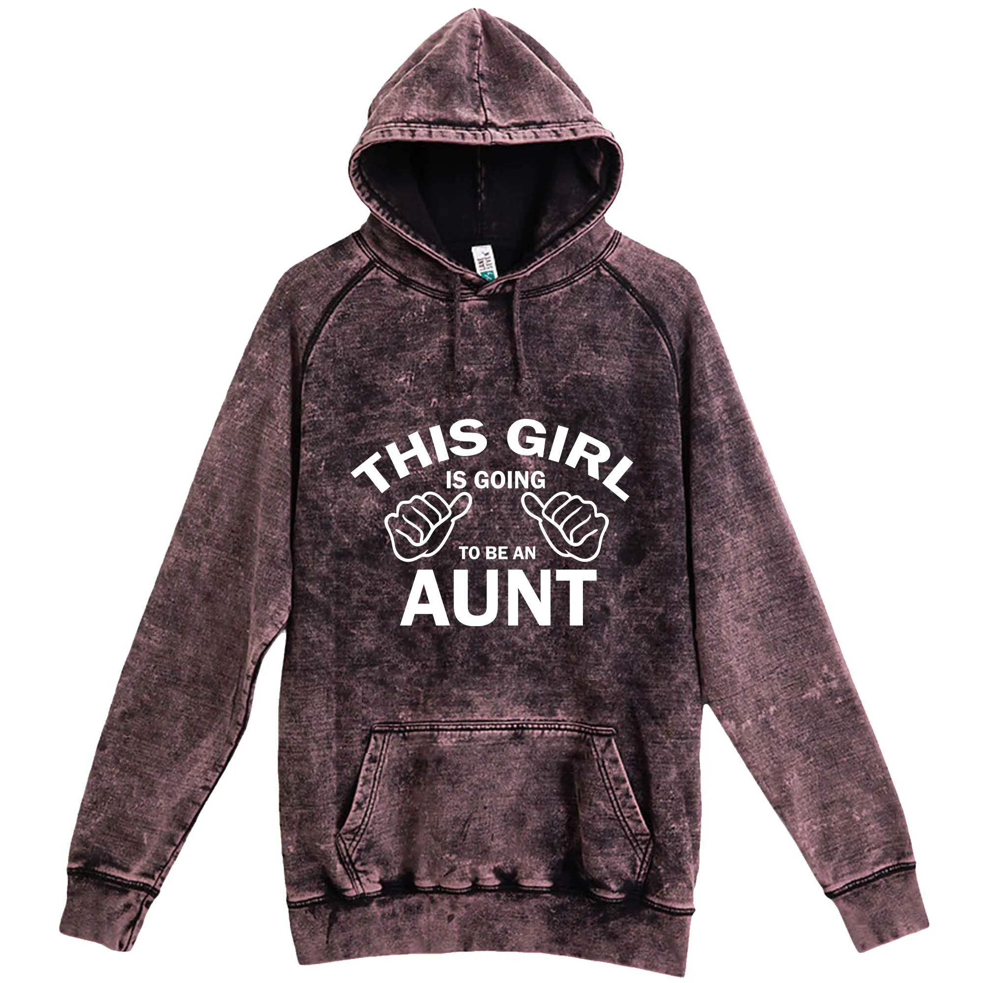 "This Girl is Going to Be an Aunt, White Text" hoodie