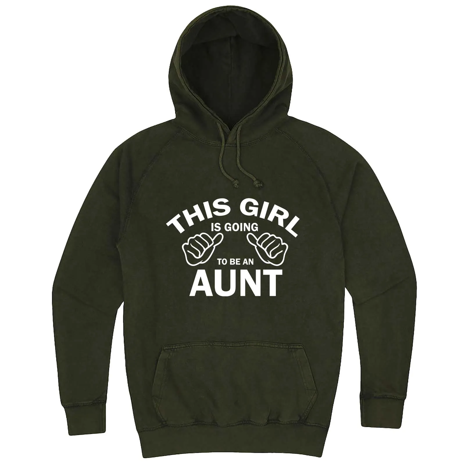 "This Girl is Going to Be an Aunt, White Text" hoodie