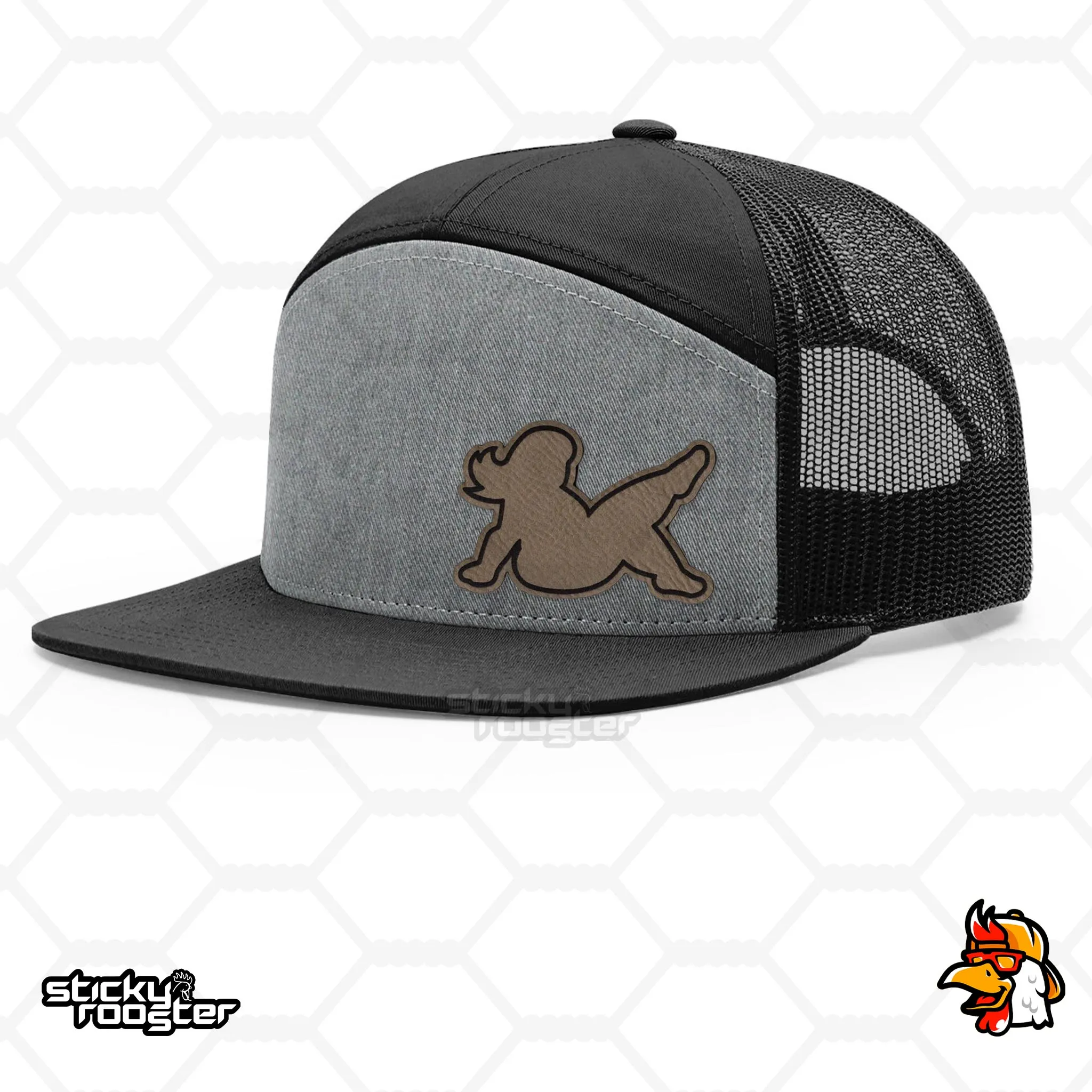 Real Mudflap Girl Leather Patch hat