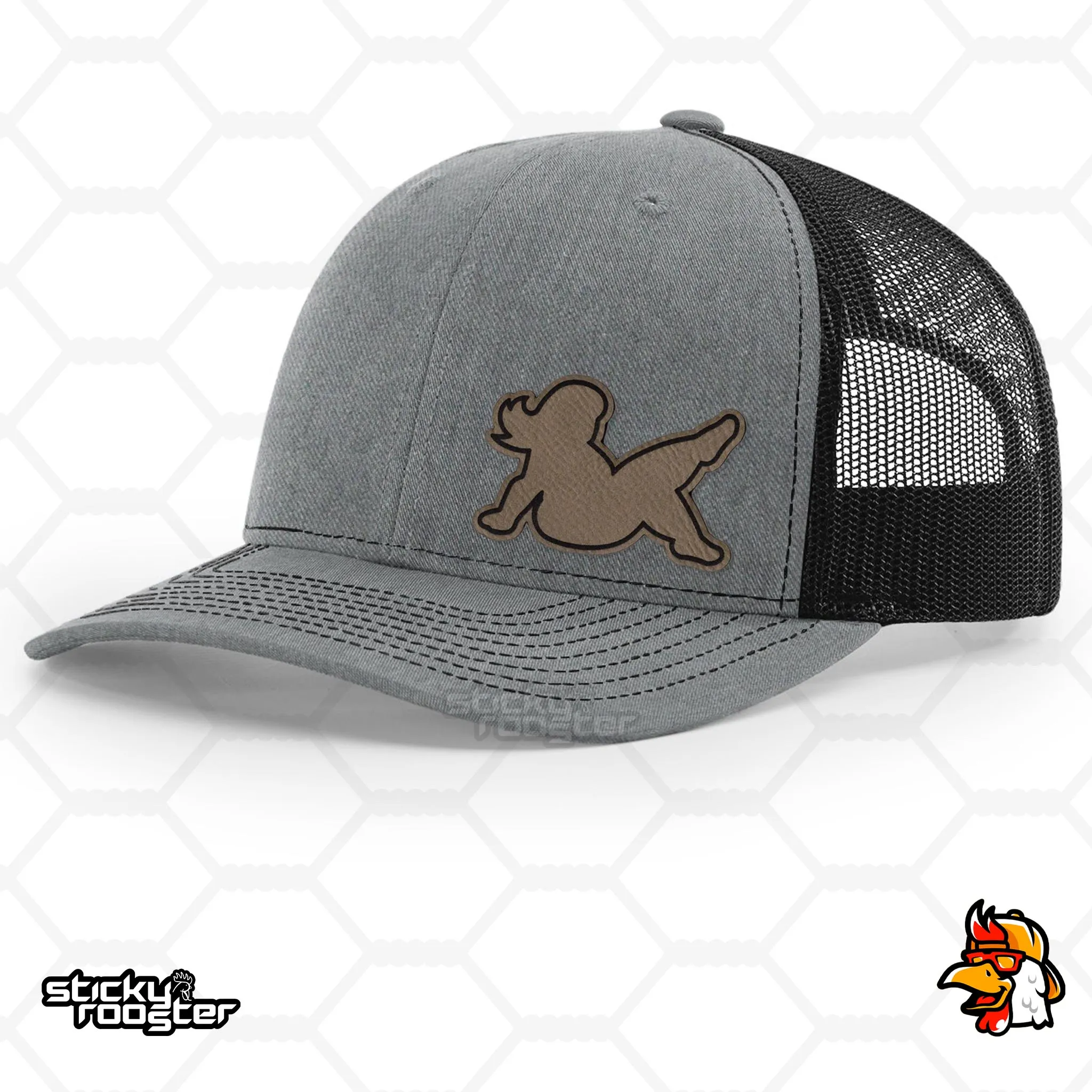 Real Mudflap Girl Leather Patch hat