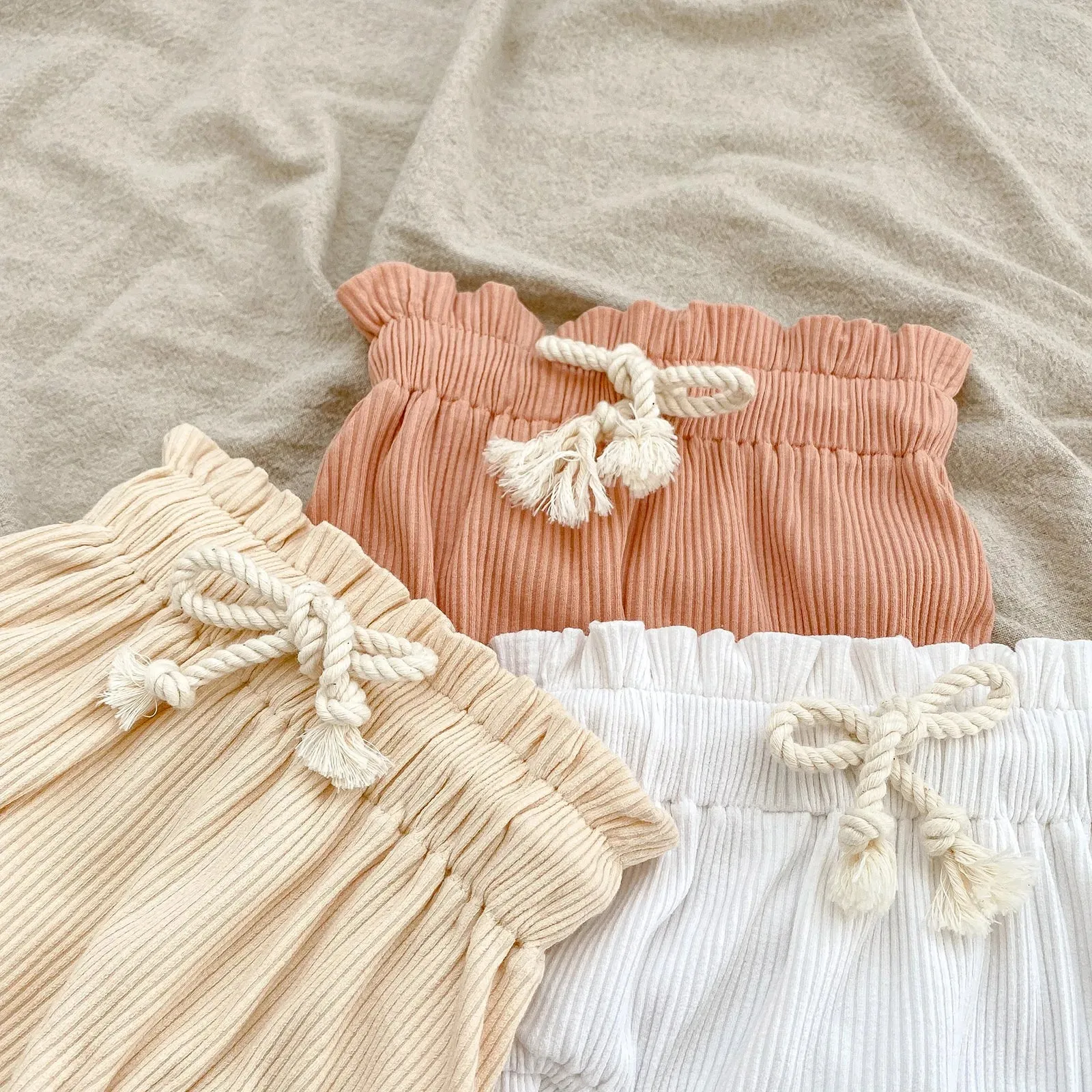 Ribbed Bodysuit & Bloomers Set