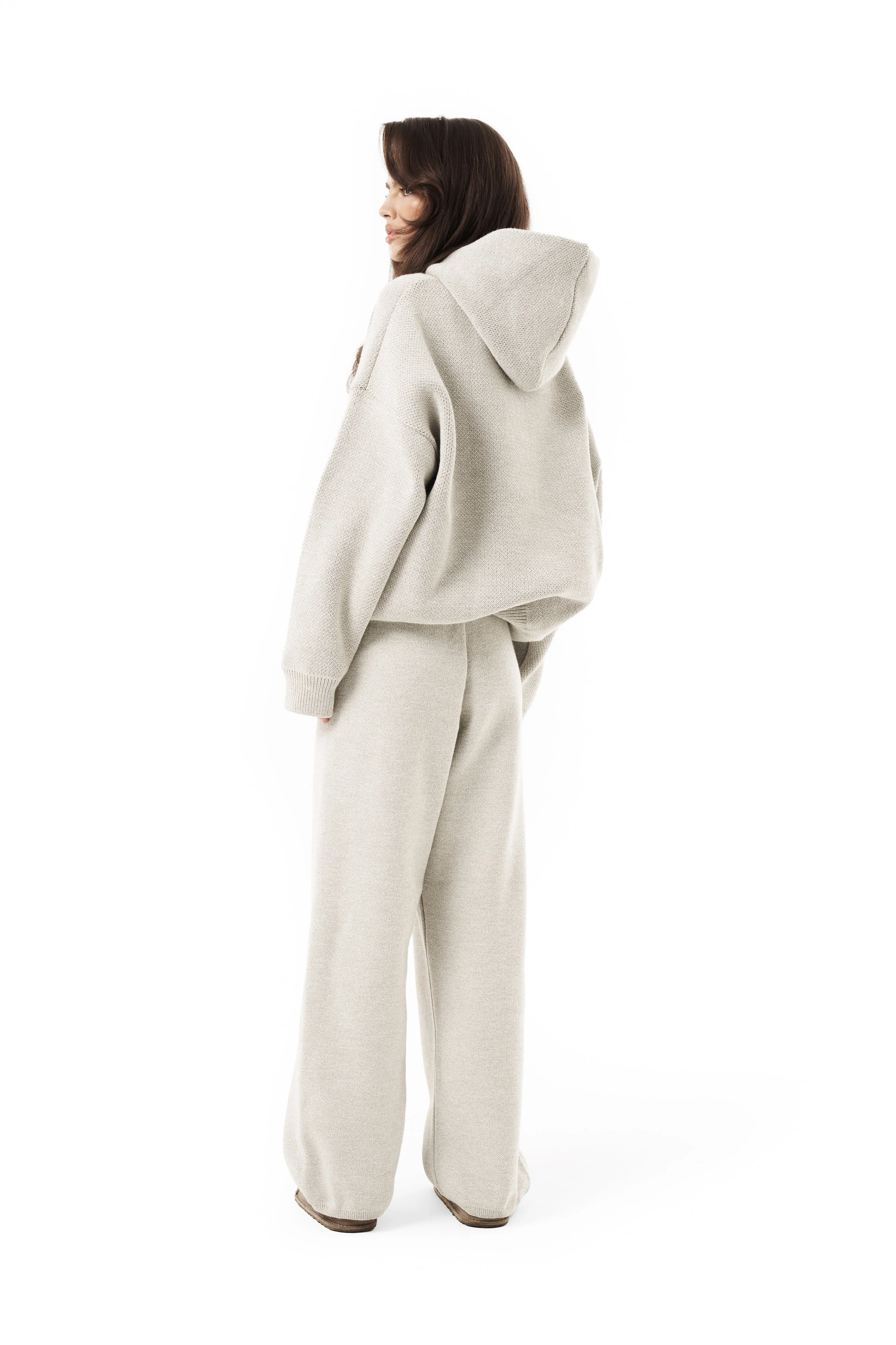 Cozy Seekers Knit Sweatpants in Husk - Perfect for Comfort and Style