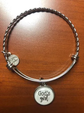 Stainless Steel God's Girl Bracelet